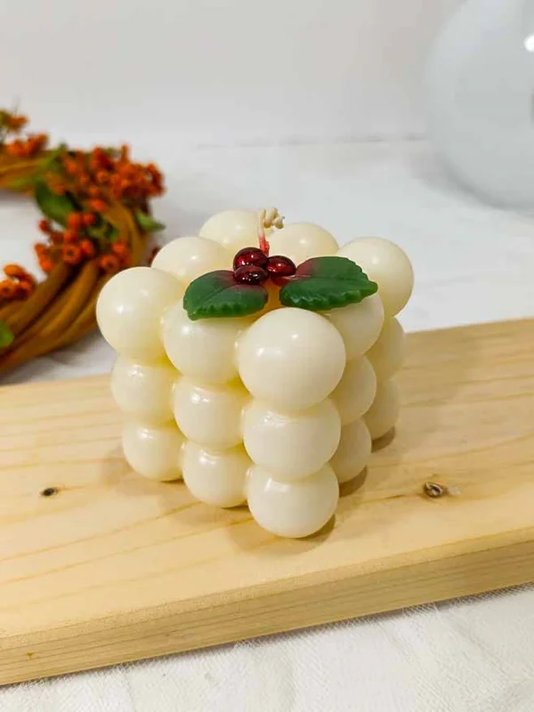 شمع مکعب روبیک کریسمس