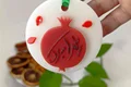 شمع گیفت یلدایی طرح انار1