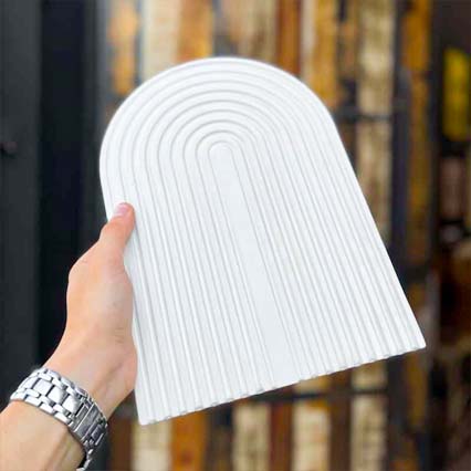 سینی دکوراتیو دستساز رنگین کمان