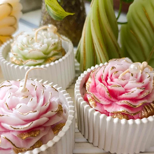 شمع شات شیاردار گل آلاله