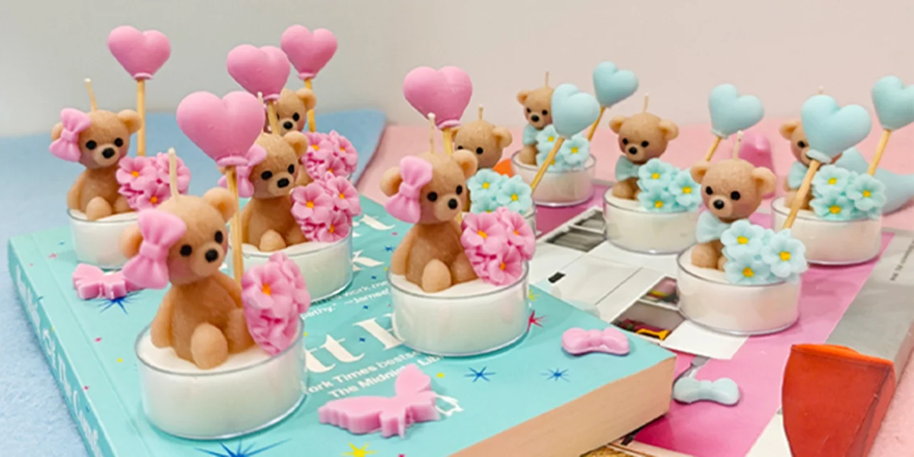 شمع گیفت تعیین جنسیت خرس تدی