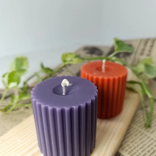 شمع استوانه شیاردار