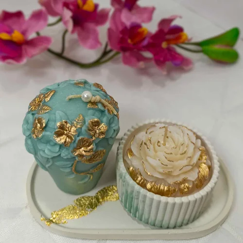 ست شات شمع گل آلاله و گل مارسلا