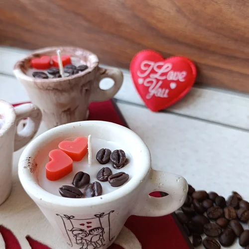 شمع دکوری فنجان قهوه