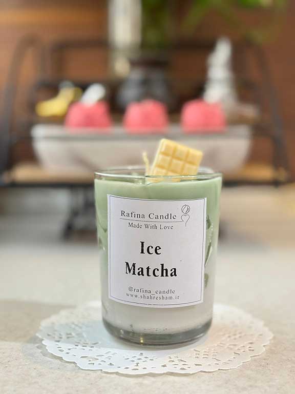 شمع لیوانی آیس ماچا