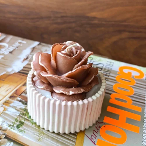 شات شمع فانتزی گل رز بزرگ