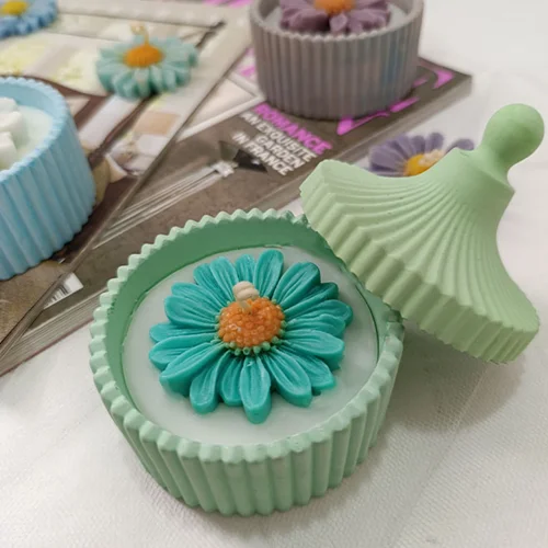 شمع شات شیاردار گل بابونه